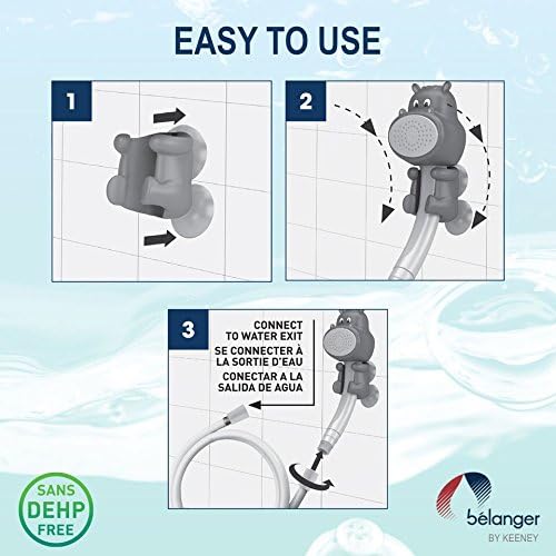 Fun Playful Hippo Hand Shower for Kids