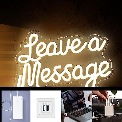 Dracey Leave a Message Neon Sign Wall Decor