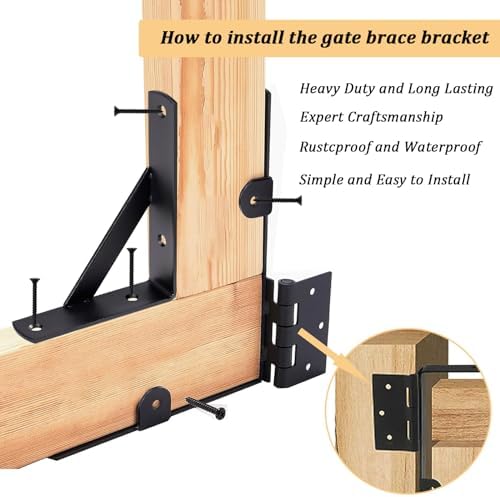 Heavy Duty Fence Gate Kit - Anti Sag Rust-Proof