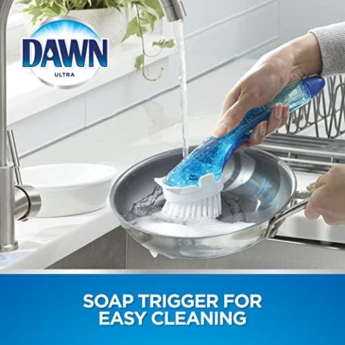 Dawn No-Drip Fillable Dish Brush Clear