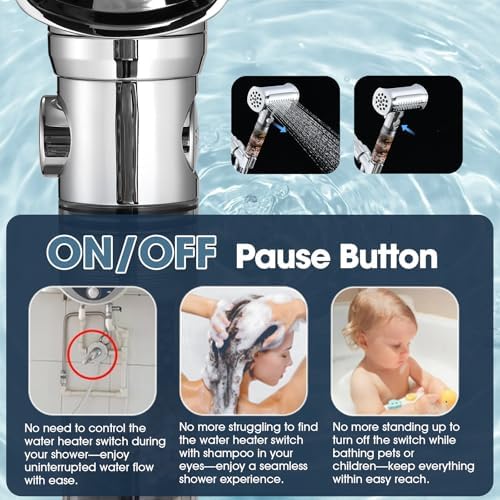 Eco-Friendly 4-Function Hammer-Shape Handheld Shower Head