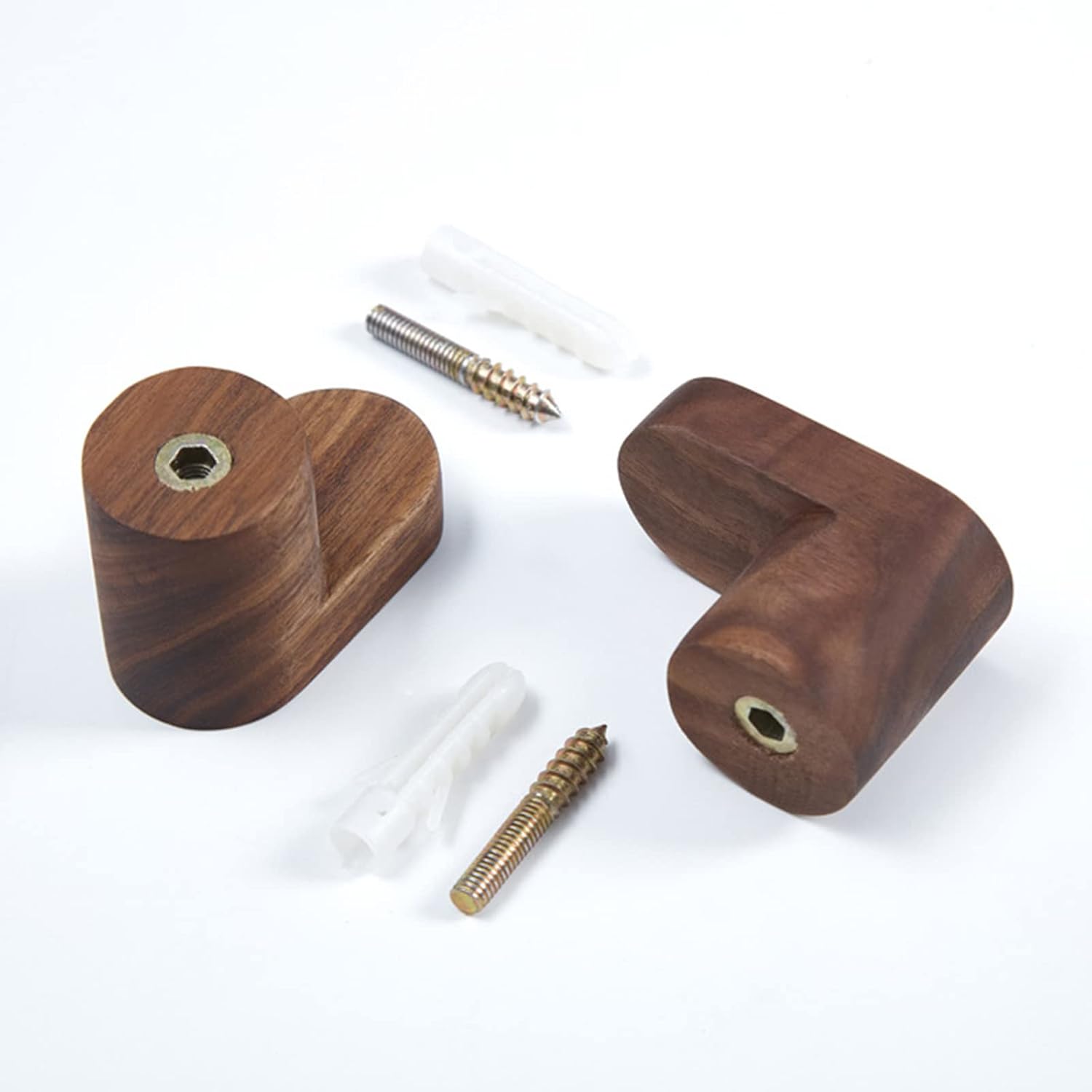 Lily Brown Heavy Duty Wood Hooks for Home Decor