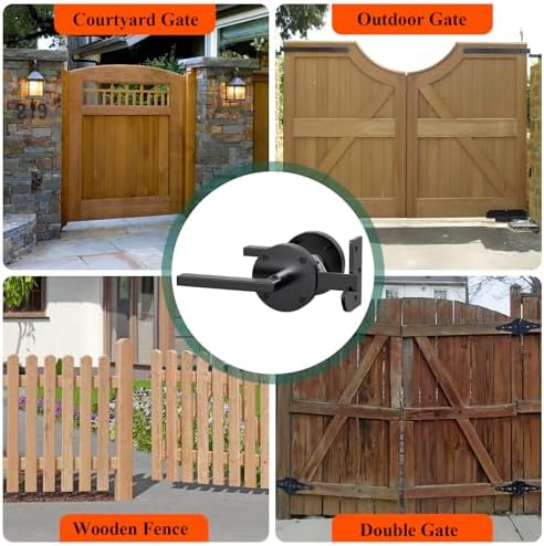 High-Quality Double-Sided Gate Latch for Wooden Fences More