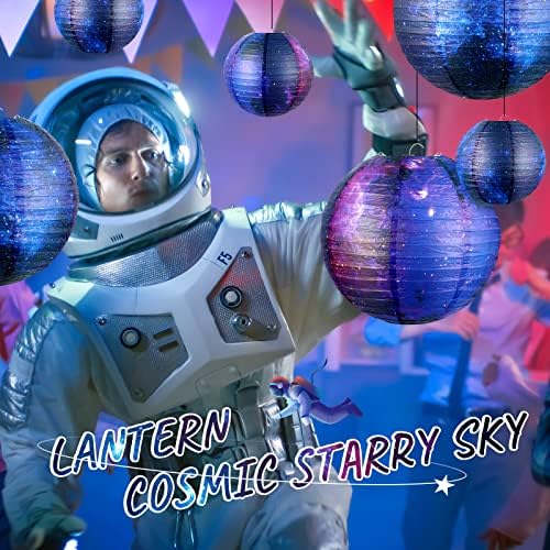 Hortsun Galaxy Print Paper Lanterns 20 Pack