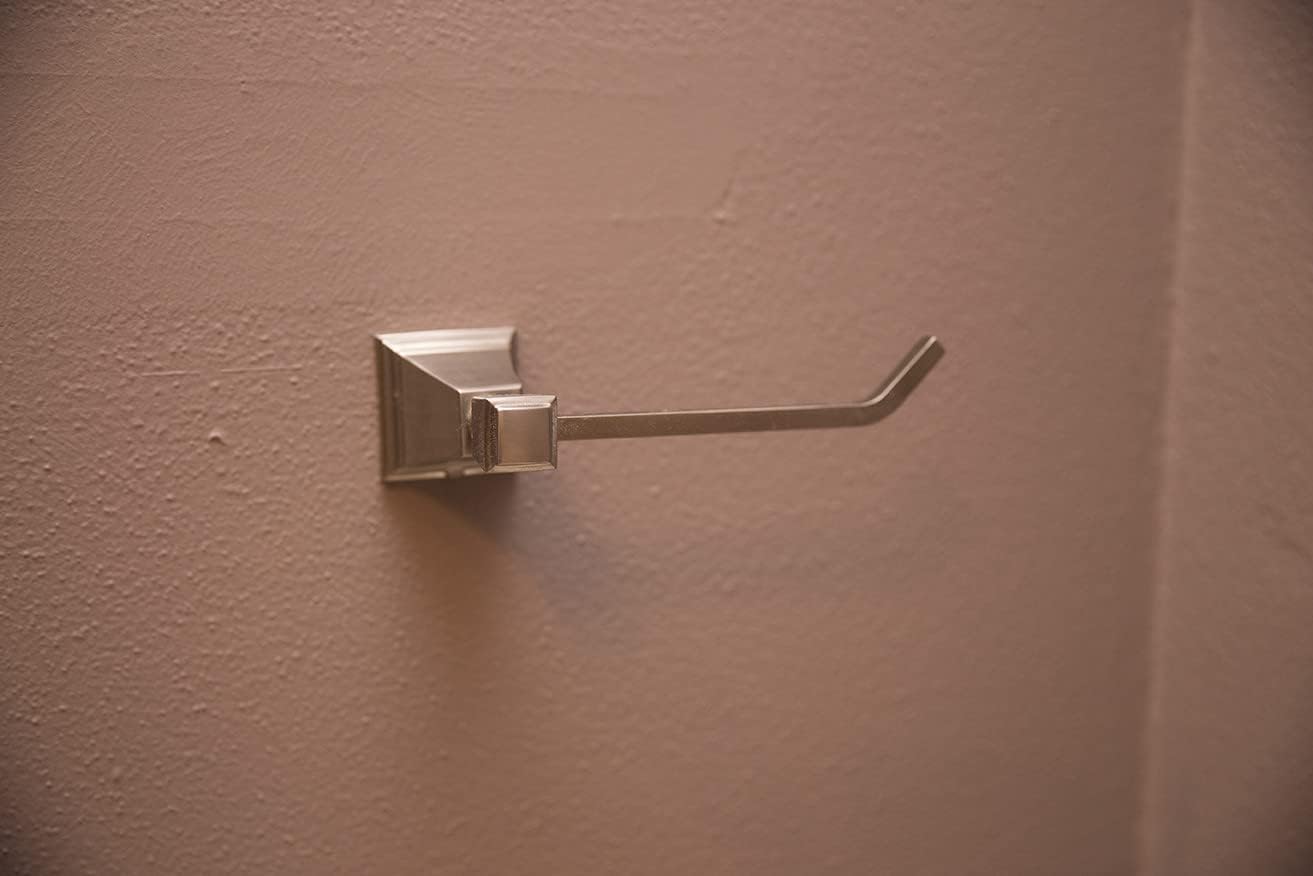 Design House 560490 Torino Euro Toilet Paper Holder Satin Nickel Modern Durable