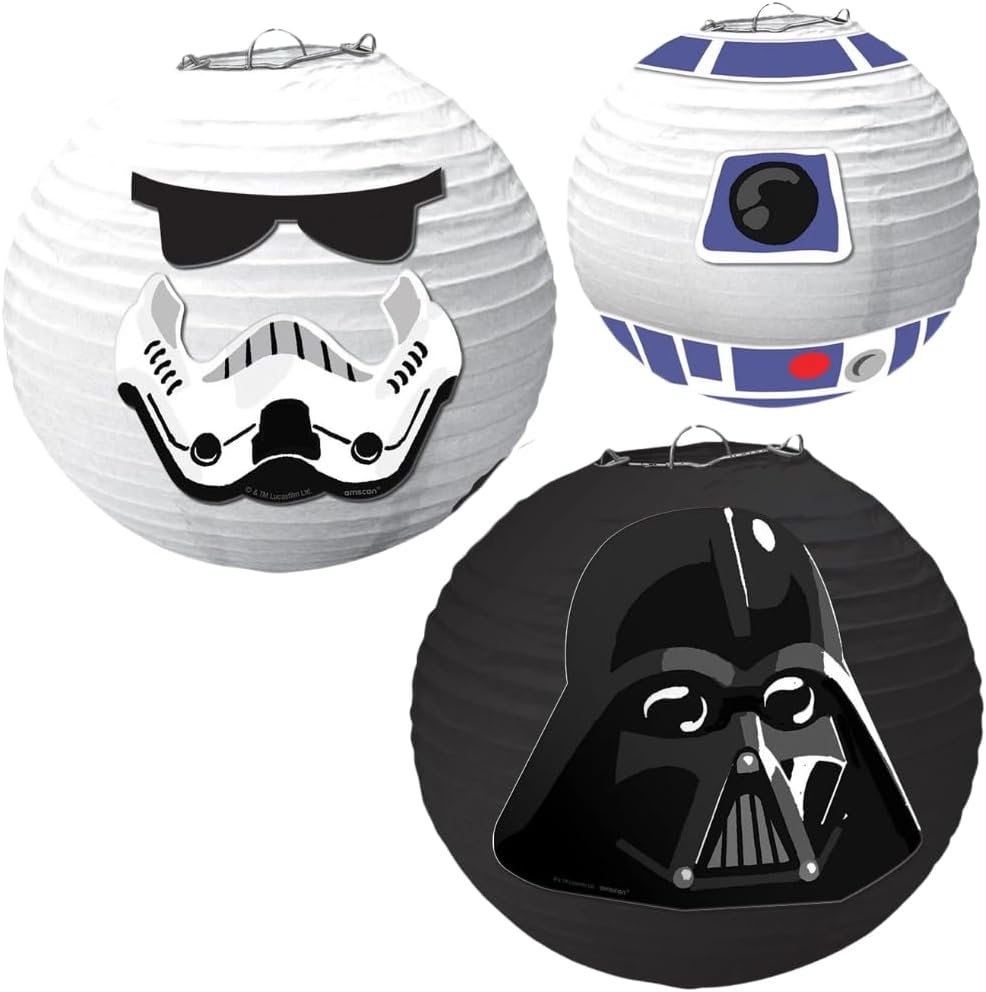 Star Wars Galaxy Paper Lanterns 3-Pack - Assorted Designs