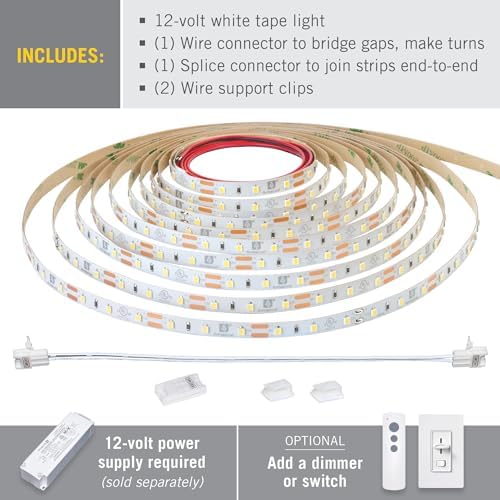 Armacost Lighting 164 ft LED Tape Light Dimmable Soft White 2700K