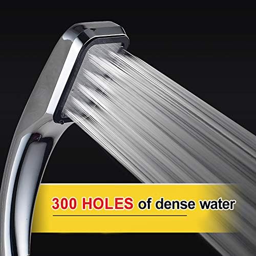 High-Pressure Handheld Shower Head with 300 Holes Orange