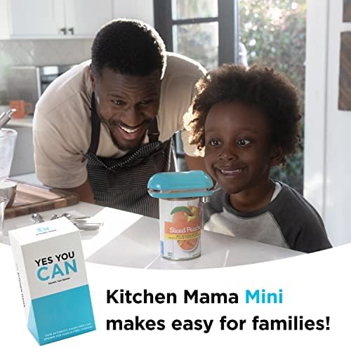 Kitchen Mama Mini Electric Can Opener - One Button 360 Cut Safe Portable