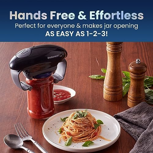 Elite Gourmet EJO800 Electric Jar Opener BlackGray