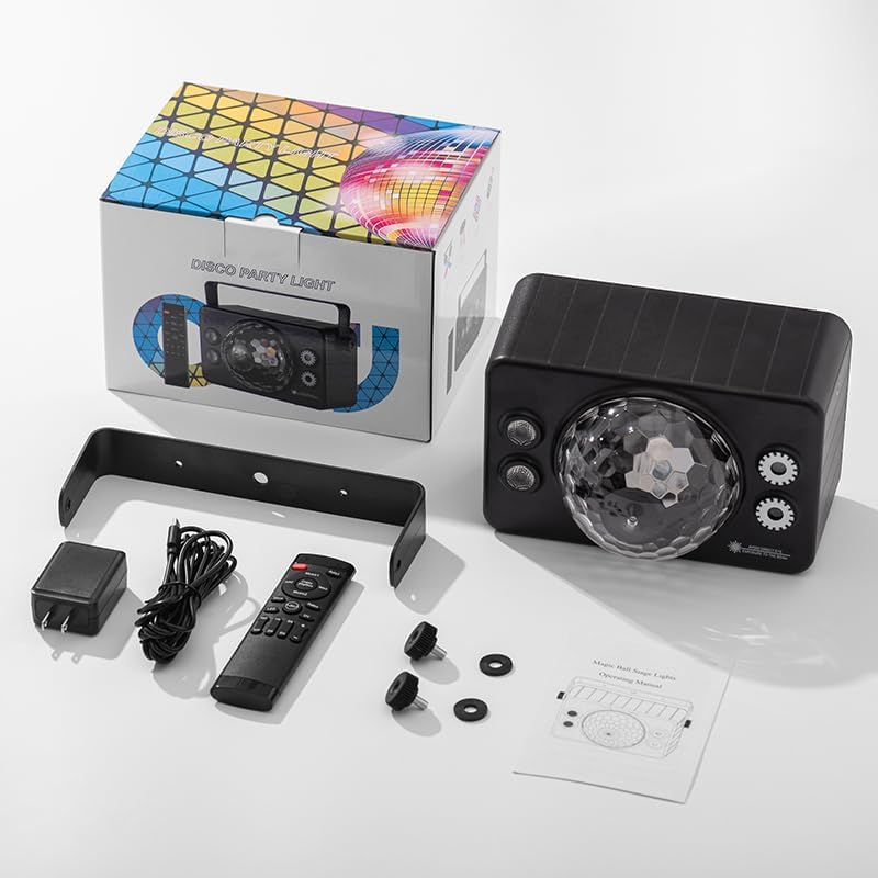 Disco Ball Light with Remote Control and Sound Activation