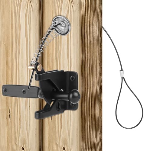 Durable Self-Locking Gate Latch with Stainless Steel Spring