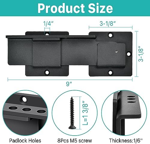 Adjustable Aluminum Alloy Flip Gate Latch Lock
