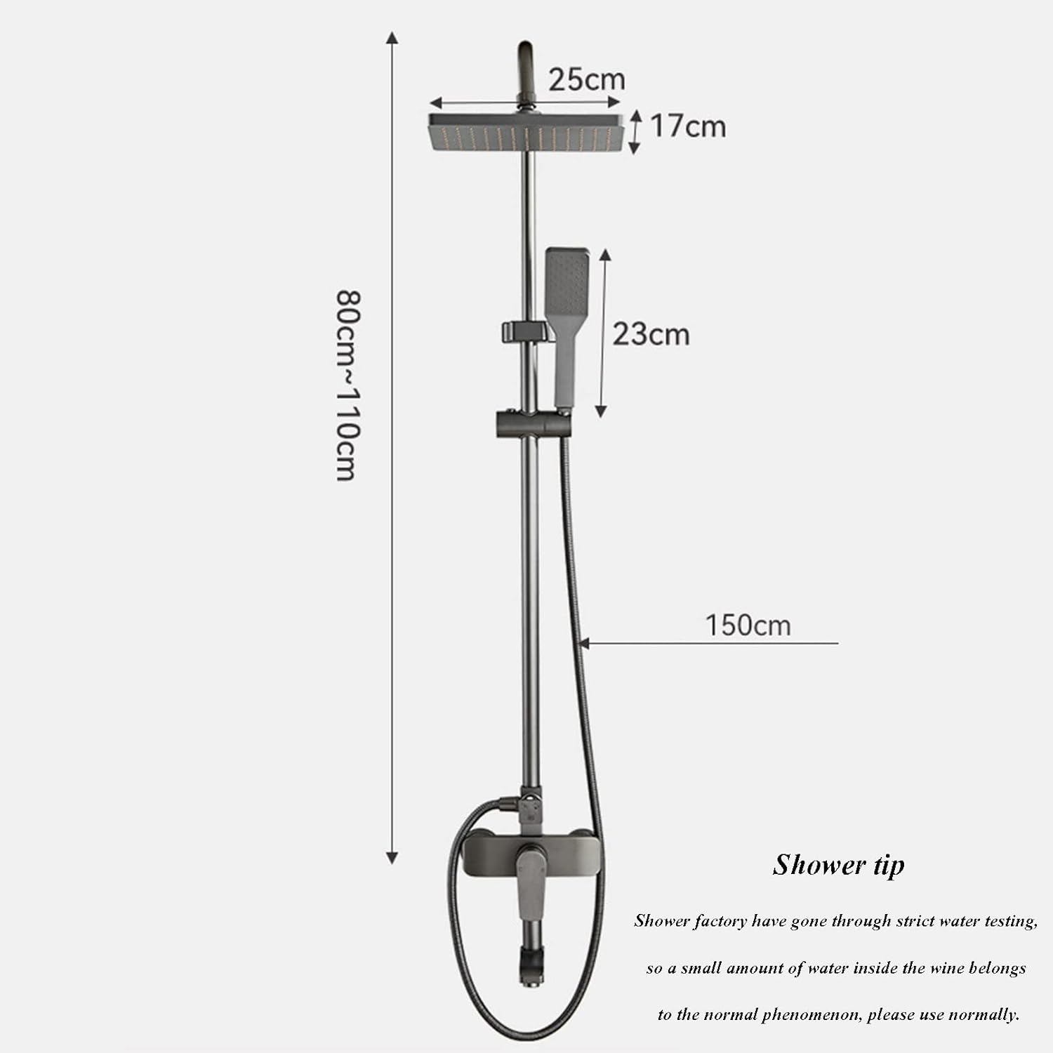 HD Rainfall Shower Head