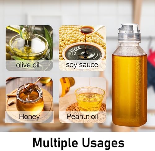 Uceoo 2 Pack Oil Dispenser Bottles with Funnels and Labels