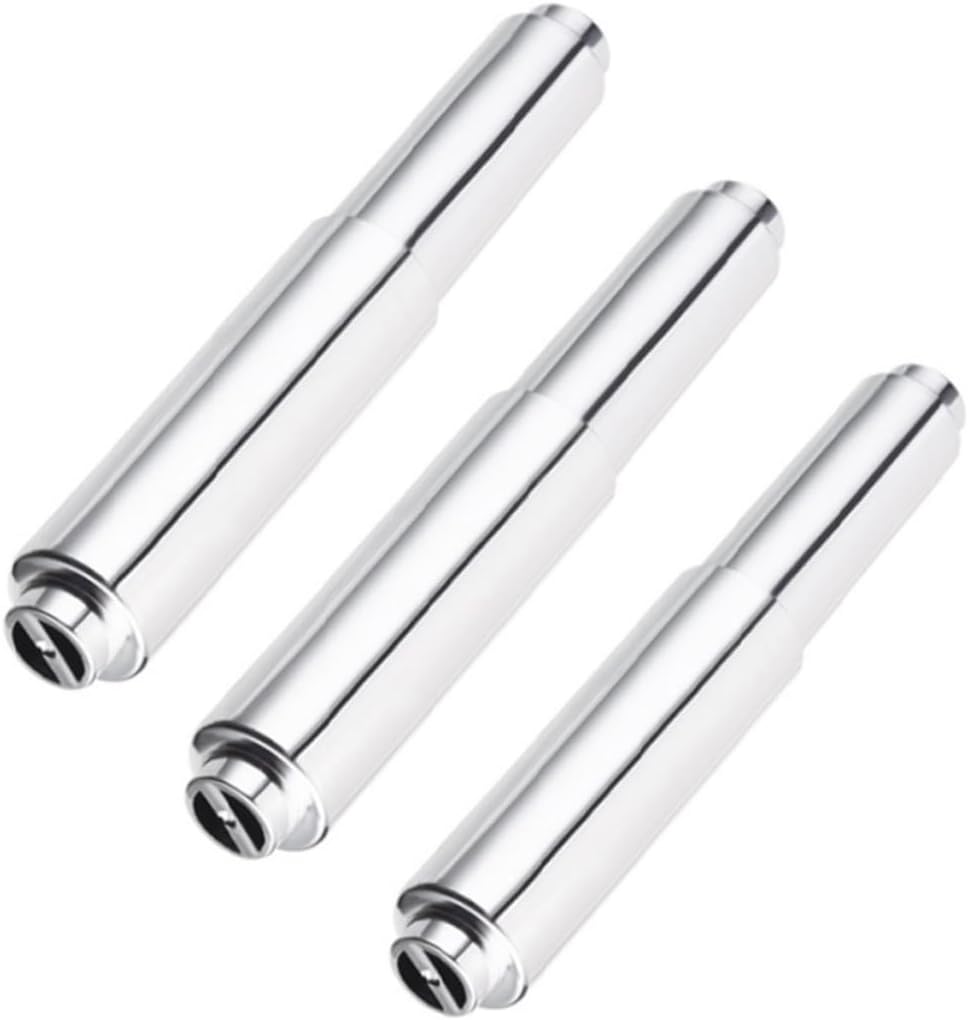 Mipcase 3Pcs Toilet Paper Holder for Bathroom Kitchen Silver