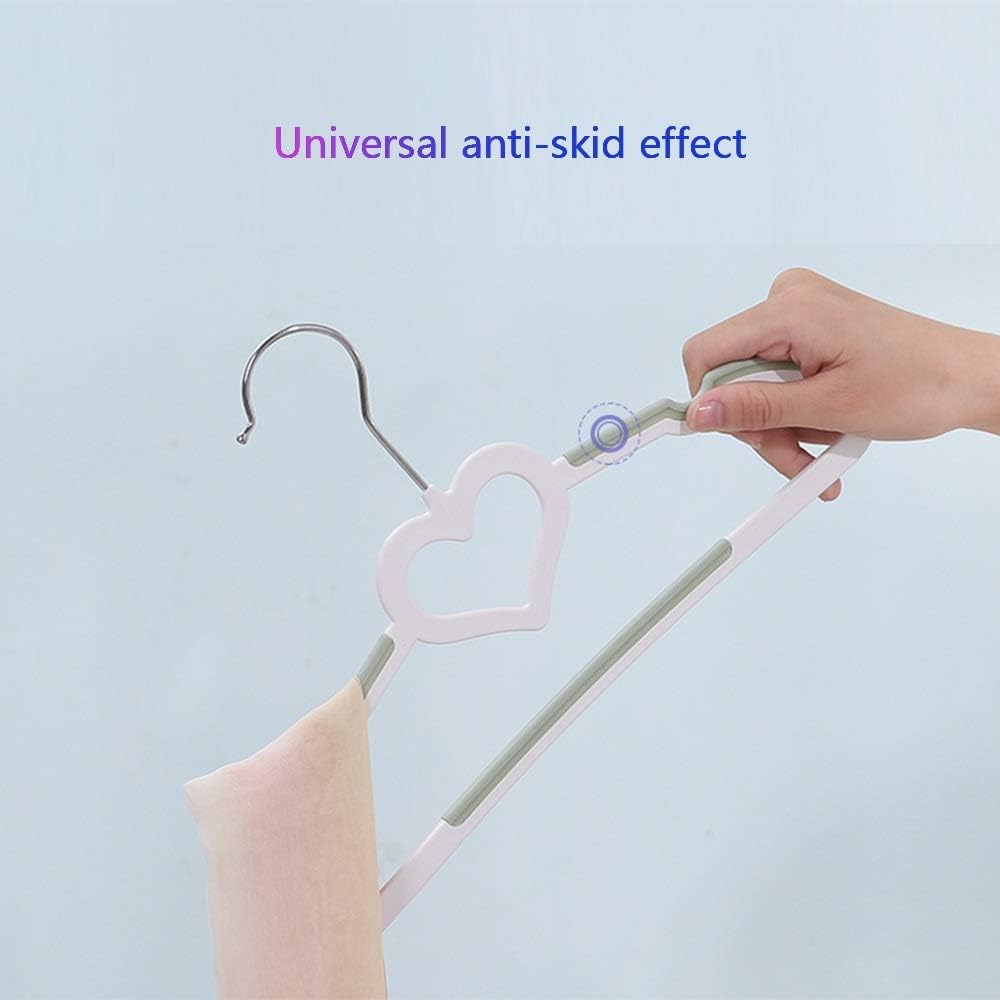 TBLOTYD Plastic Kids Hangers - 40 Pack Grey Non-Slip Space Saving
