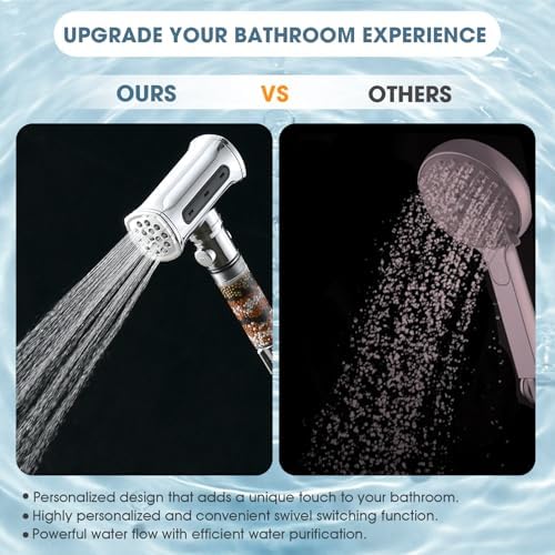 Eco-Friendly 4-Function Hammer-Shape Handheld Shower Head
