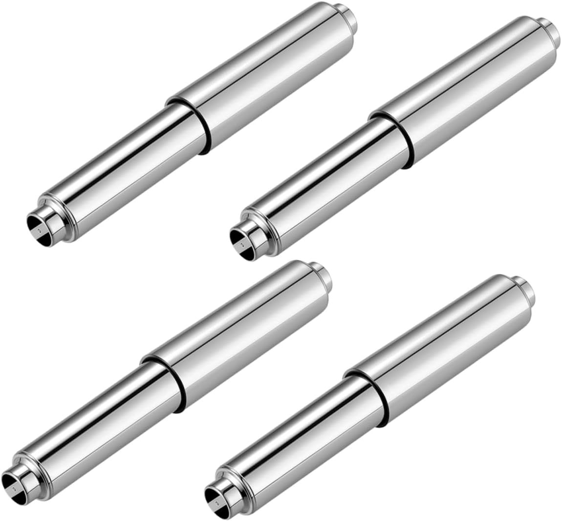 Jojofuny 4PCS Toilet Paper Roller Replacement Chrome Spring Rod
