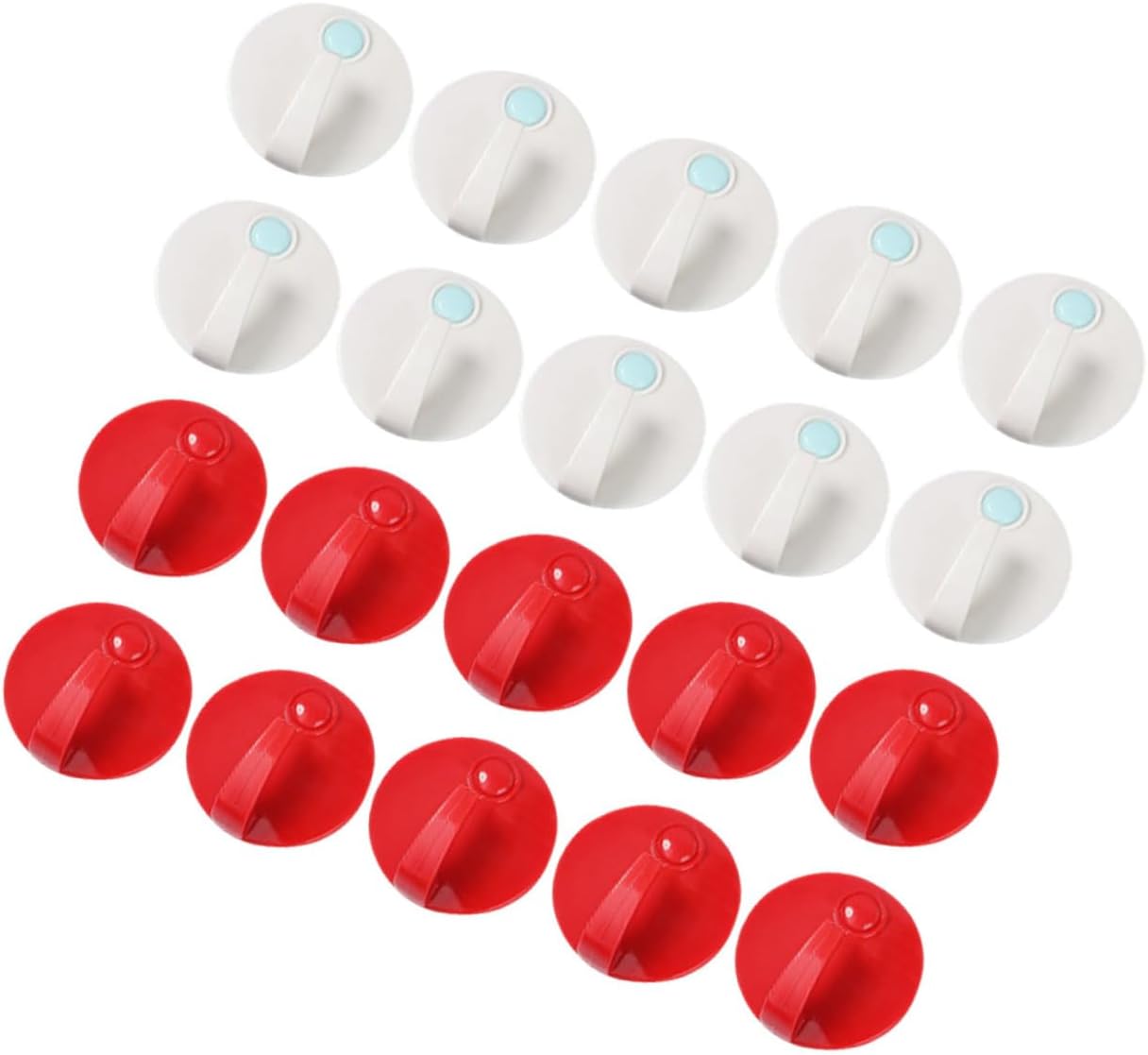 Vaguelly 20Pcs Strong Adhesive Wall Hooks for Bathroom Kitchen Living