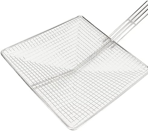 Stainless Steel Skimmer Ladle with Mesh Strainer for Cooking and Frying