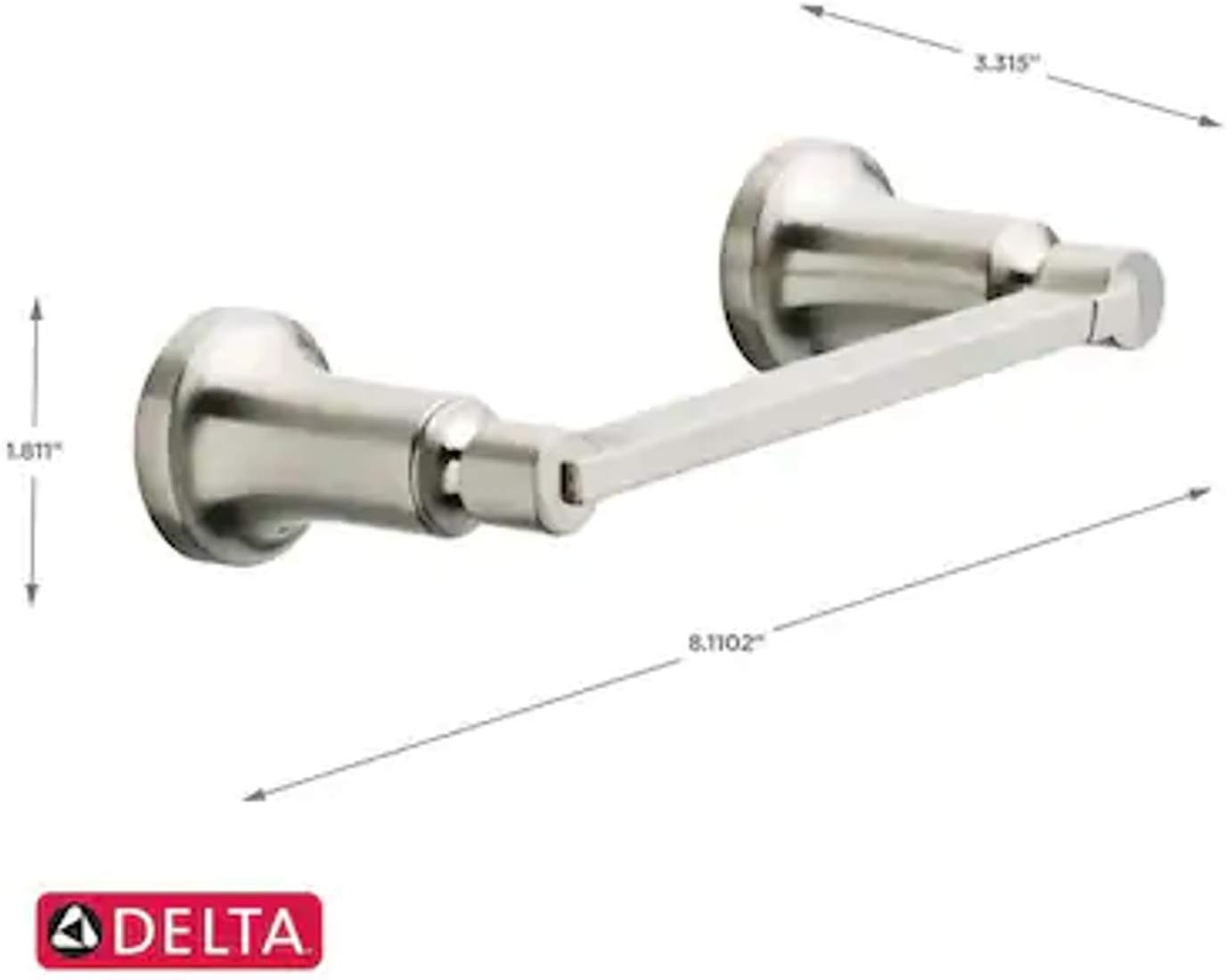 Delta Alux Brushed Nickel Toilet Paper Holder