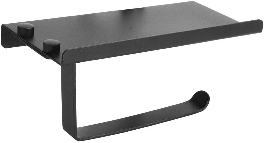 Duokon Toilet Paper Holder with Storage Shelf