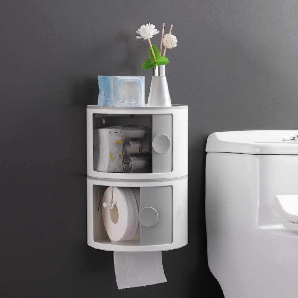 Toilet Paper Holder Wall-Mounted Organizer Waterproof