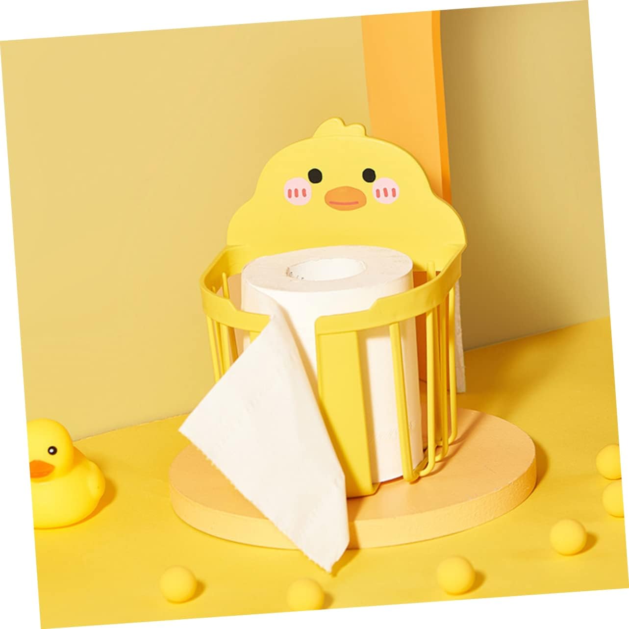 Space-Saving Punch Toilet Paper Holder