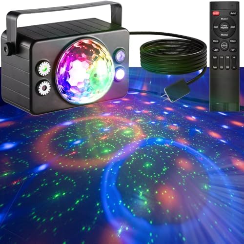 Disco Ball Light with Remote Control and Sound Activation
