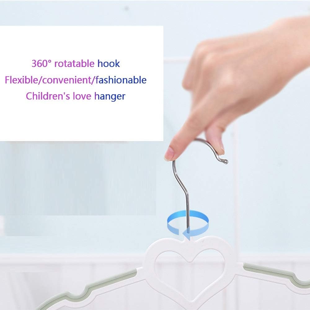 TBLOTYD Plastic Kids Hangers - 40 Pack Grey Non-Slip Space Saving