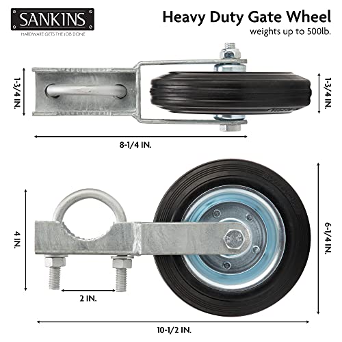 Sankins Strong Gate Wheel for Chain Link Fences