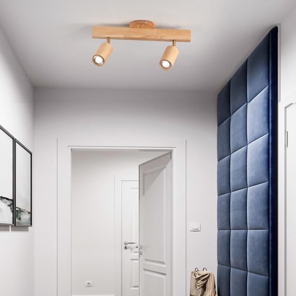 Modern LED Wood Ceiling Spotlight Kit for Kitchen and Bedroom