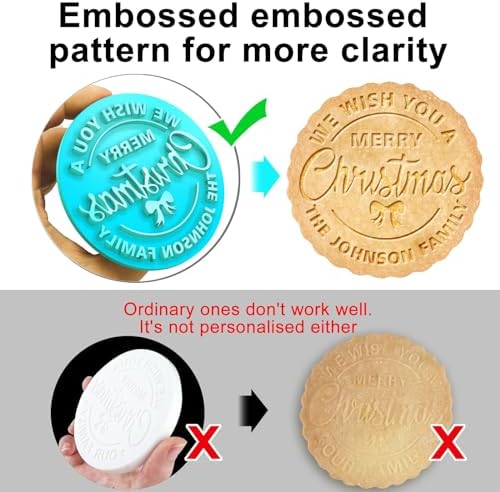 HOPELF Personalized 3D Cookie Stamp Mold Kit 1