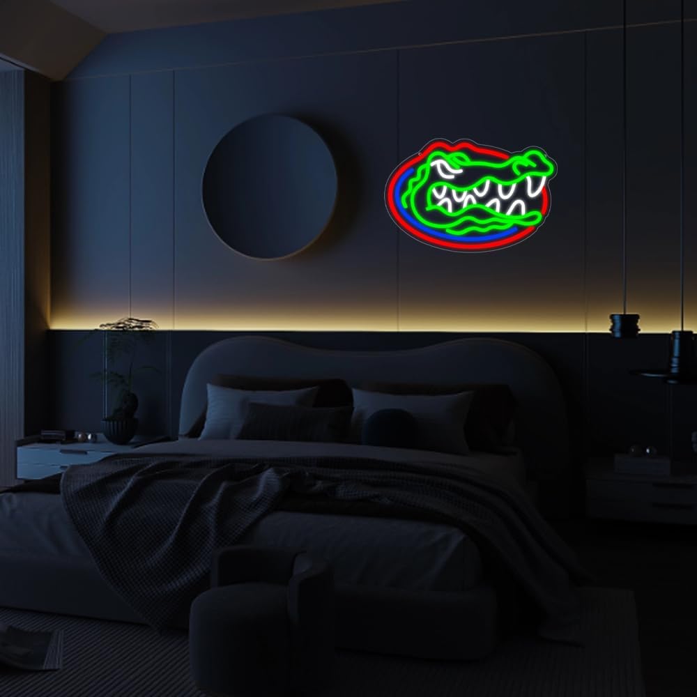 Florida Gators Neon Wall Sign LED Light for Bedroom