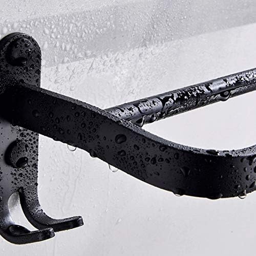 UOHUFIDABFD Towel Rack Wall Mounted Black