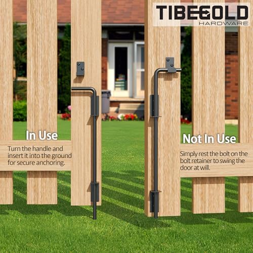 TIBEGOLD 18 Heavy Duty Cane Bolt Gate Drop Rod
