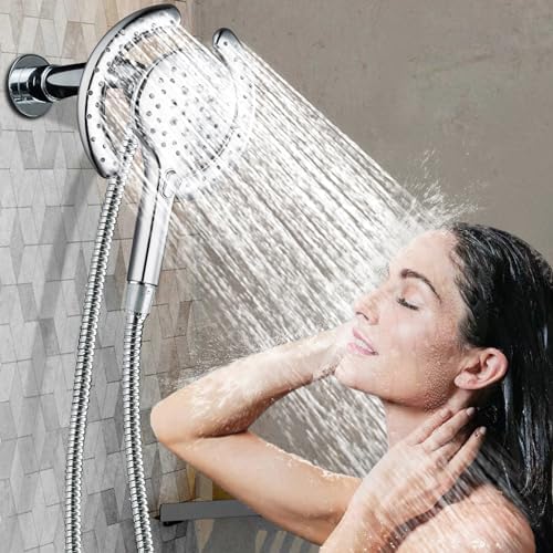 High-Pressure Dual Shower Head with Magnetic Bellearly