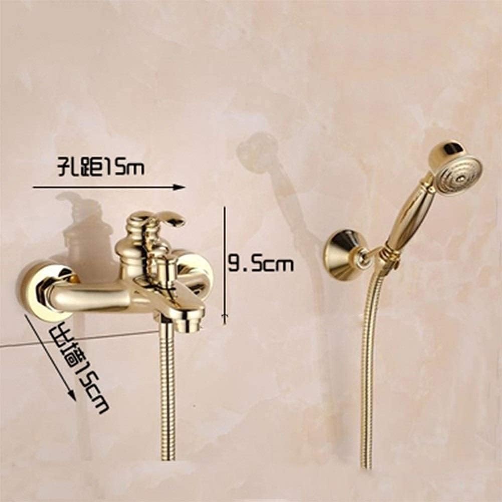 Double-Handled Wall-Mounted Shower Head Kit