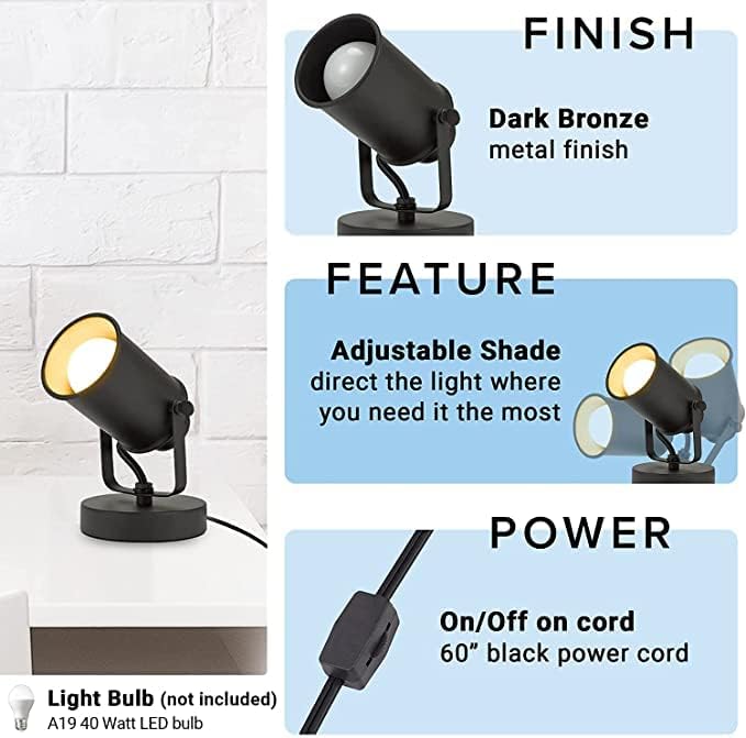 LiveMAX Adjustable Wall Lamp with Plug-in Cord