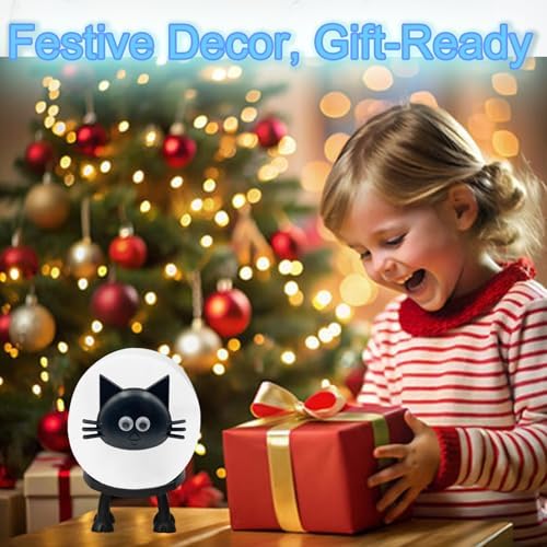 ZAGEVIVIN Cat Toilet Paper Holder Black Self Standing