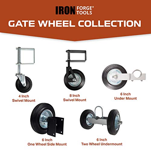 Durable 6-Inch Steel Fence Gate Wheel