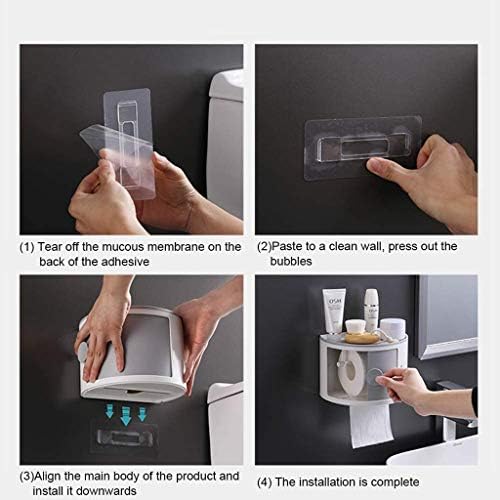 Toilet Paper Holder Wall-Mounted Organizer Waterproof