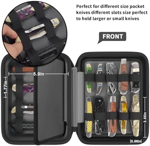 ANKHOH 4-Layer Knife Display Case for 24 Folding Knives