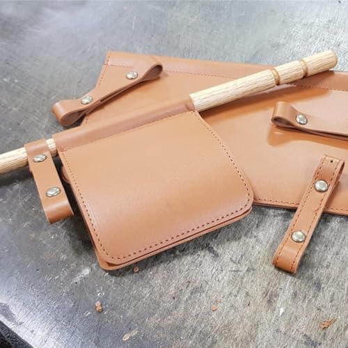 Cabilock Farmhouse Paper Towel Holder Brown Pu Leather Design
