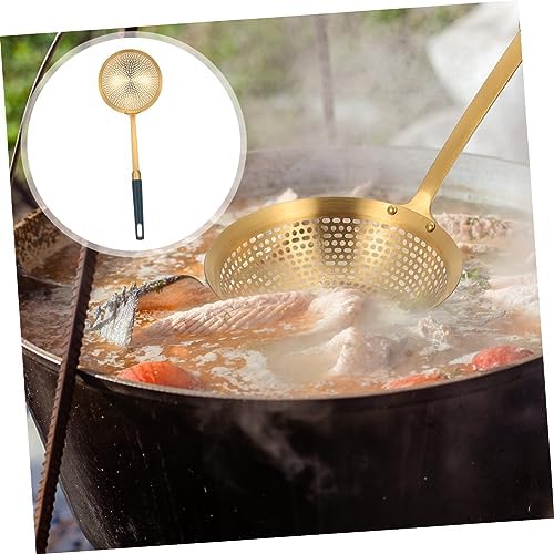 1pc Stainless Steel Frying Skimmer with Handle
