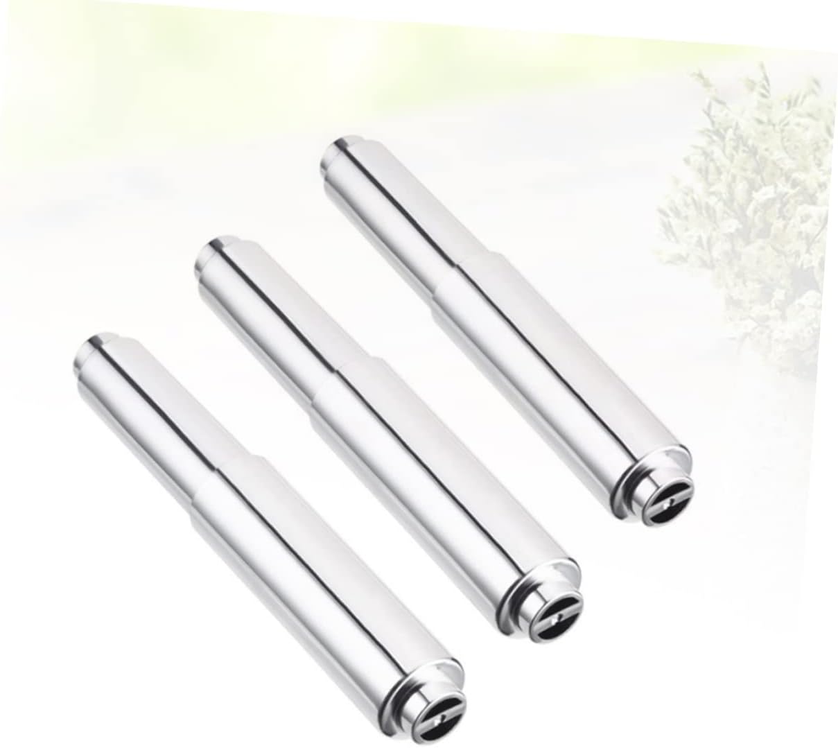 Mipcase 3Pcs Toilet Paper Holder for Bathroom Kitchen Silver