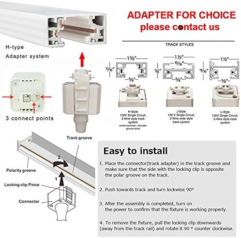 SKIVTGLAMP H Track Pendant Light Clear Crystal Adjustable Dimmable