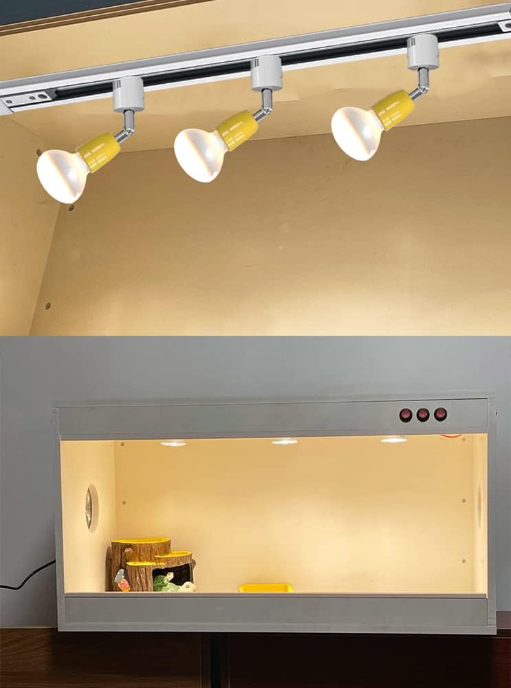 KAYYELAMP Single Circuit H Track Head Pendant Light E26 Base Yellow