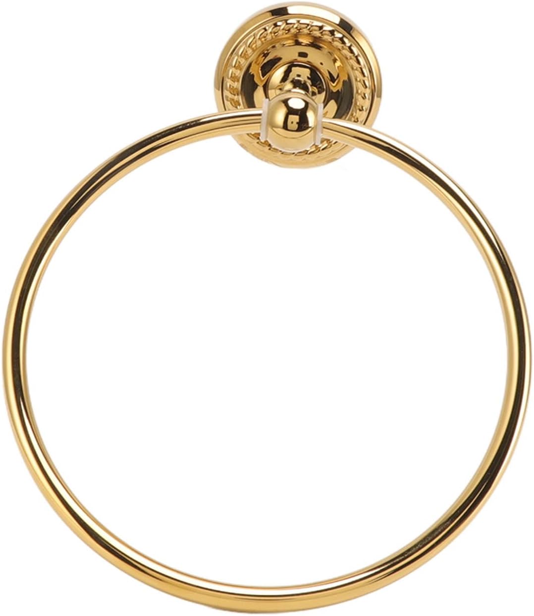 Modern Towel Holder with Golden Twisted Design